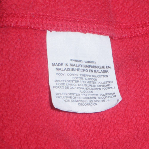 Nike Men's Red Full Zip Hoodie Size S Regular Fit Sweatshirt