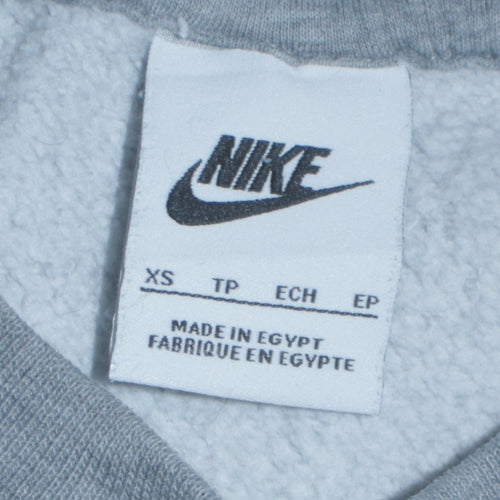 Nike Women's Grey Crew Neck Pullover Sweatshirt XS