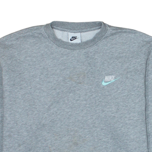 Nike Women's Grey Crew Neck Pullover Sweatshirt XS