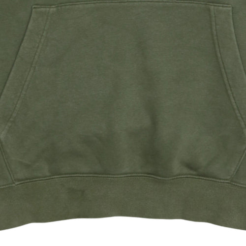 Nike Men's Green Pullover Hoodie Small Embroidered Logo Fleece
