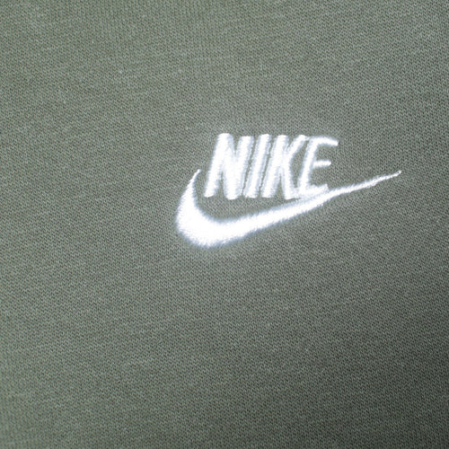 Nike Men's Green Pullover Hoodie Small Embroidered Logo Fleece