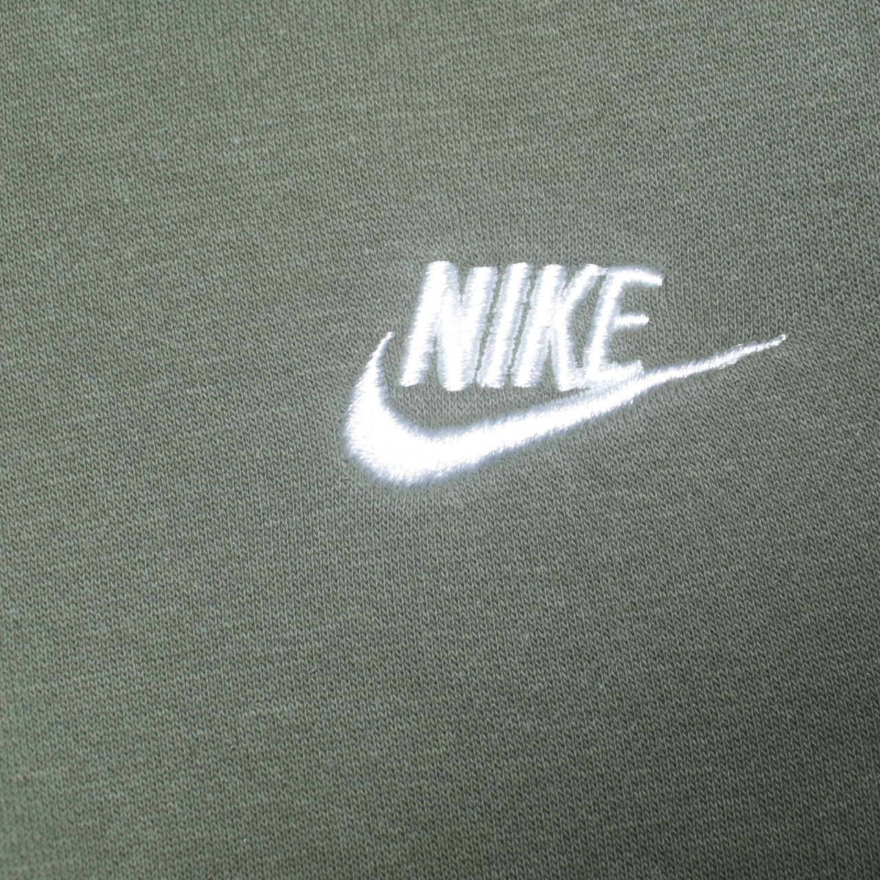 Nike Men's Green Pullover Hoodie Small Embroidered Logo Fleece