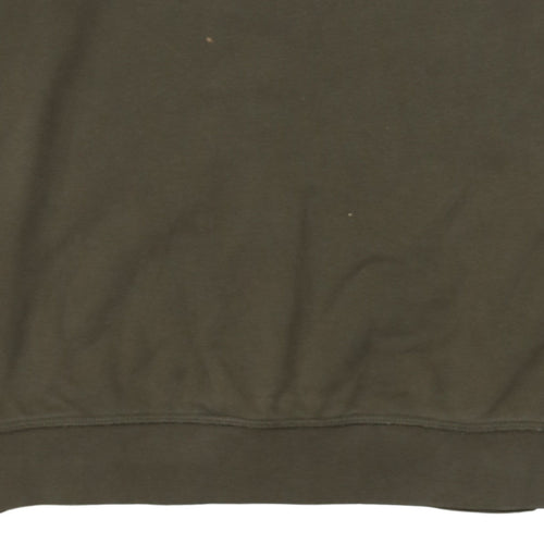 BOSS Men's Green Crew Neck Cotton Sweatshirt Size L
