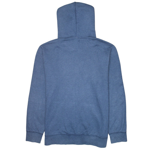 Converse Men Blue Full Zip Hoodie XL Fleece Cotton Blend