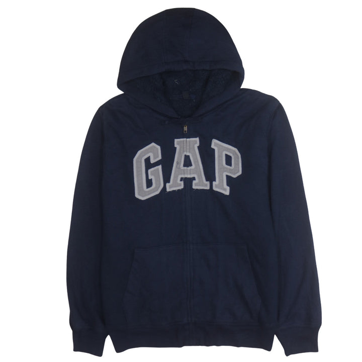 GAP Men's Blue Full Zip Hoodie XL Cotton Blend Sweatshirt