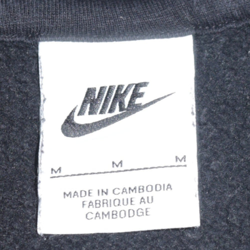 Nike Men's Black Medium Pullover Hoodie with Logo