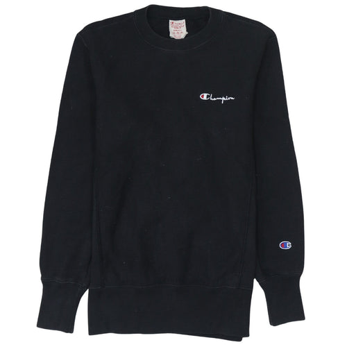 Champion Men's Black Small Crew Neck Pullover Sweatshirt