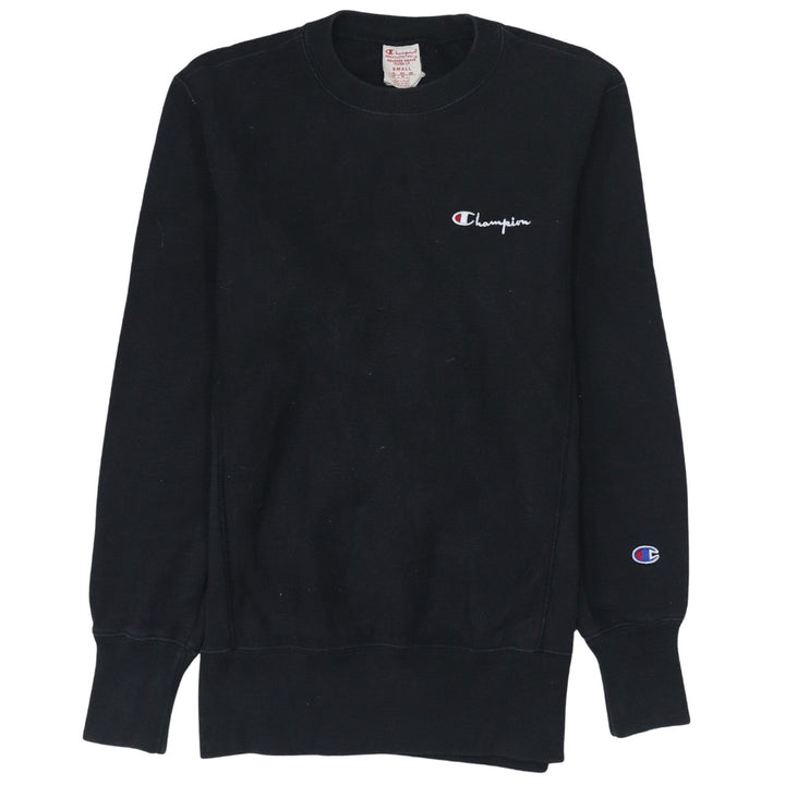 Champion Men's Black Small Crew Neck Pullover Sweatshirt