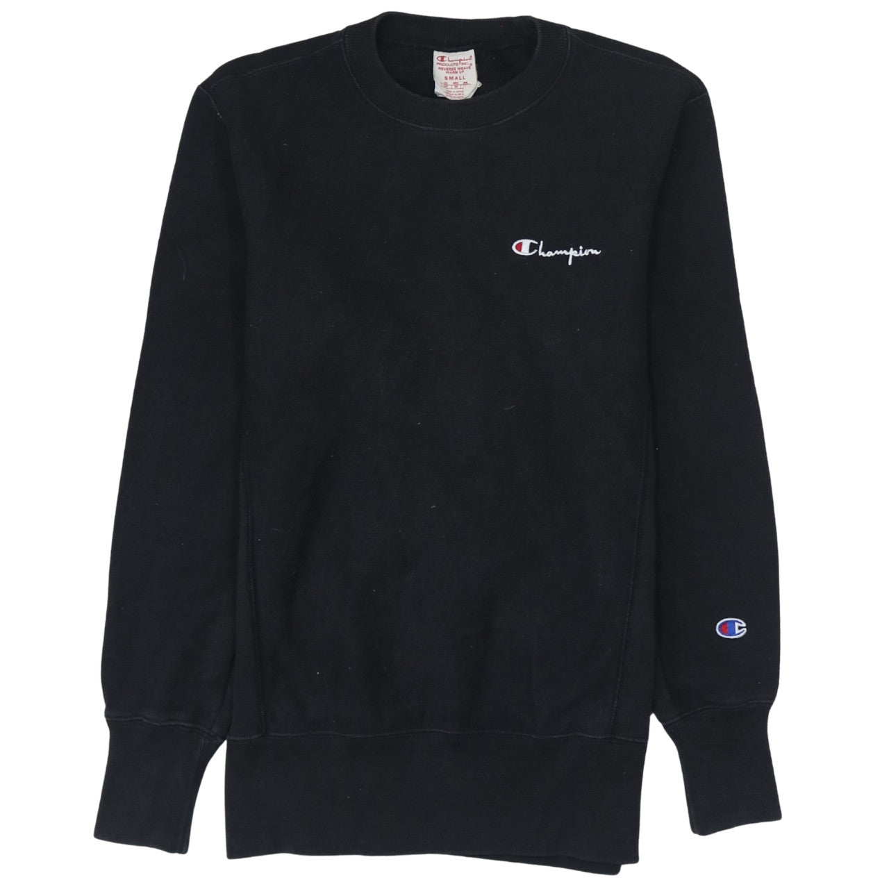 Champion Men's Black Small Crew Neck Pullover Sweatshirt