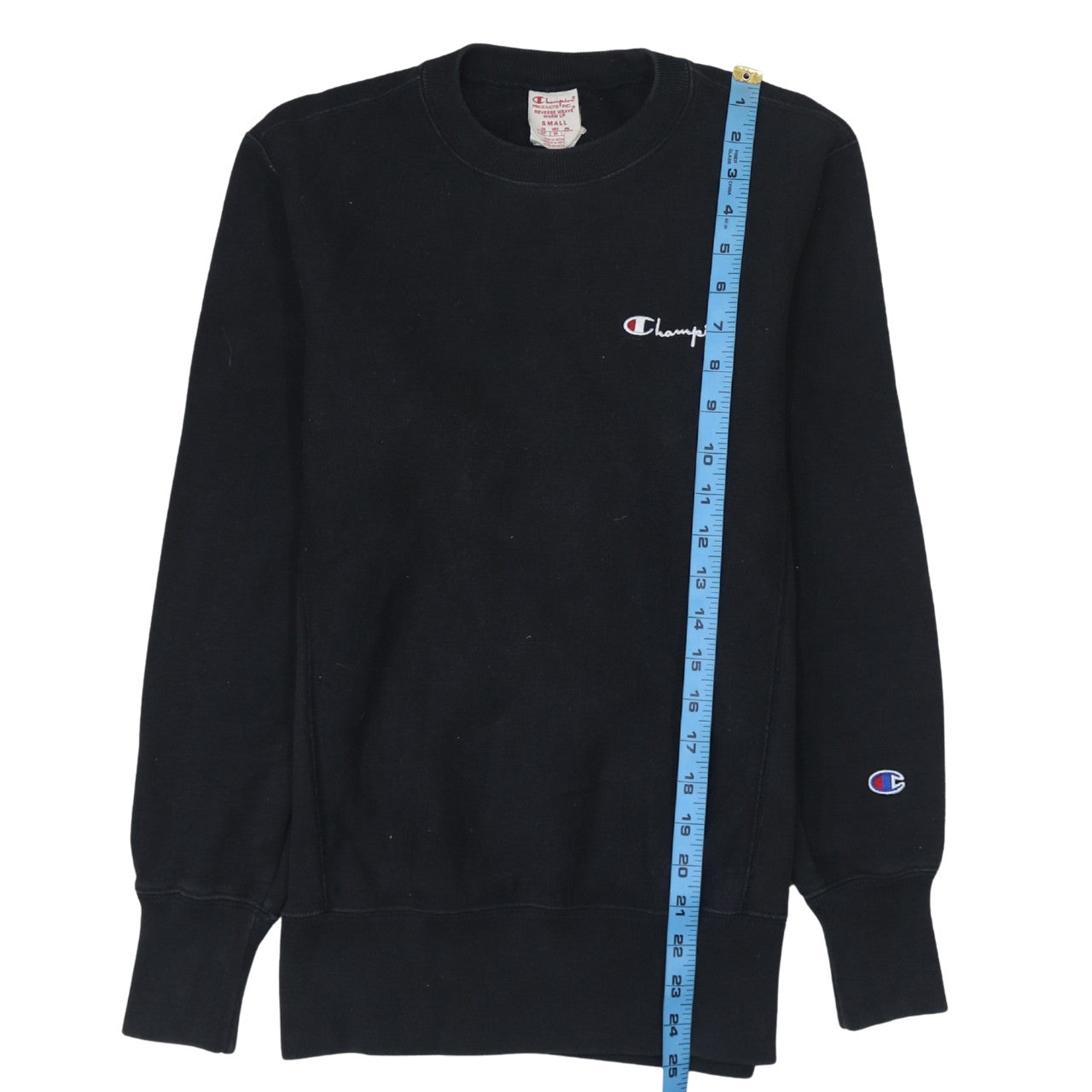 Champion Men's Black Small Crew Neck Pullover Sweatshirt