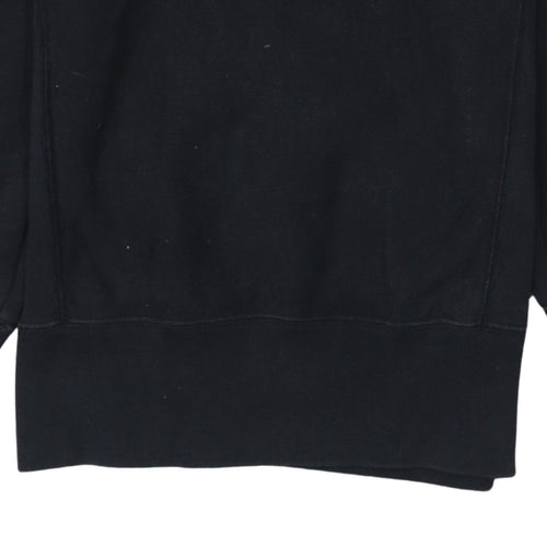 Champion Men's Black Small Crew Neck Pullover Sweatshirt