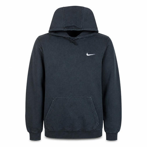 Nike Men's Black Pullover Hoodie S Logo Fleece Sportswear