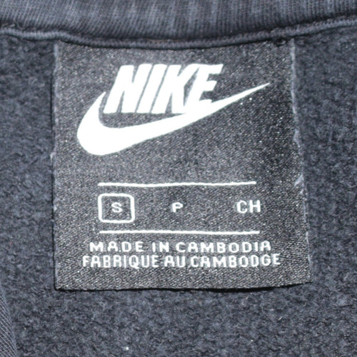Nike Men's Black Pullover Hoodie S Logo Fleece Sportswear