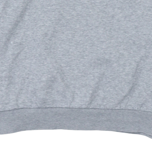 adidas Boys Grey Crew Neck Pullover Sweatshirt 14-15 Years Logo Sportswear