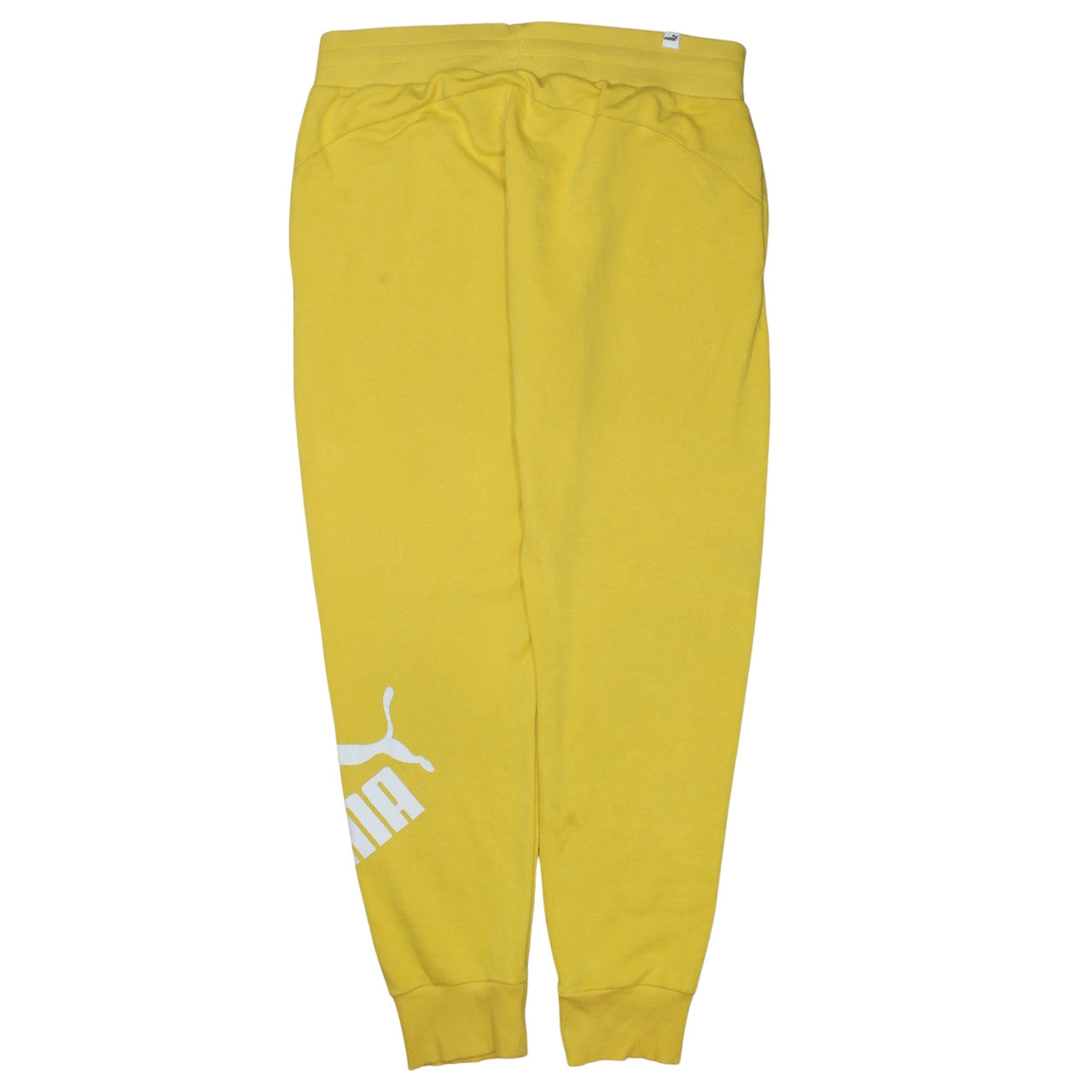 Puma Women's Yellow Jogger Sweatpants L Regular Fit Activewear