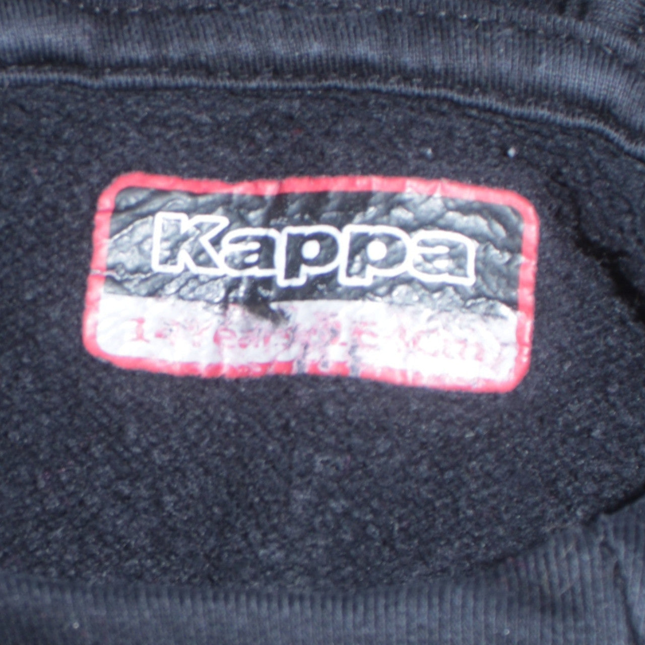 Kappa Boys Black Pullover Hoodie 12 Years Logo Sleeve Sports Fleece