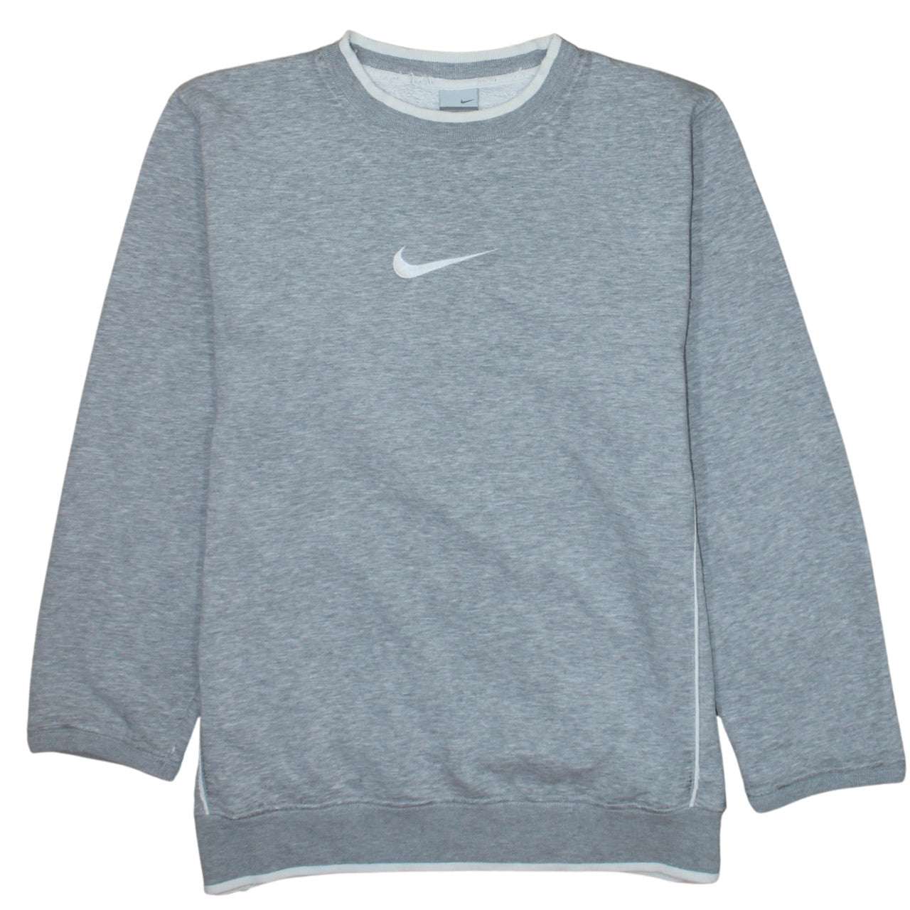 Nike Men's Grey Crew Neck Pullover Sweatshirt Size M