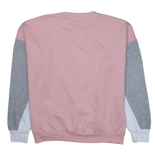 Disney Women Pink Minnie Mouse Colourblock Sweatshirt XS