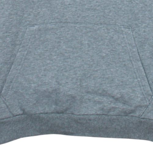 Puma Men’s Grey Pullover Hoodie Size S Regular Fit Logo Fleece