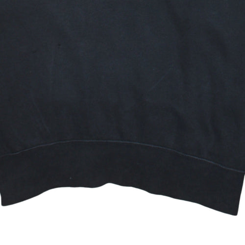Nike Women's Black Pullover Hoodie Size M Cotton Blend Logo Sweatshirt