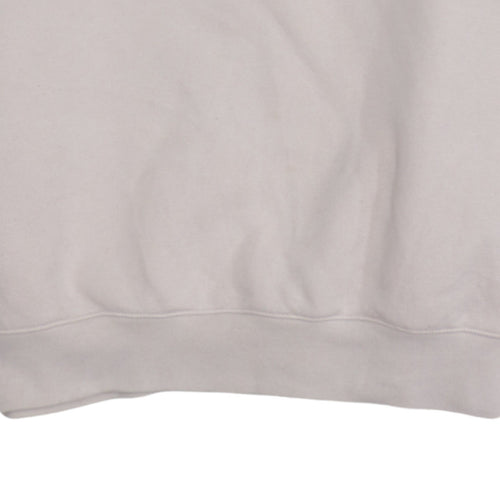 Champion Women Beige Organic Cotton Logo Sweatshirt XL