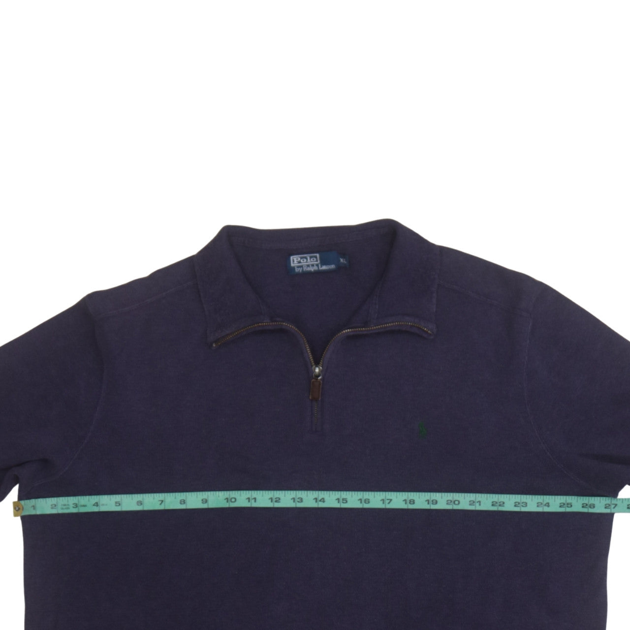 Ralph Lauren Men’s Purple Cotton 1/4 Zip Jumper XL