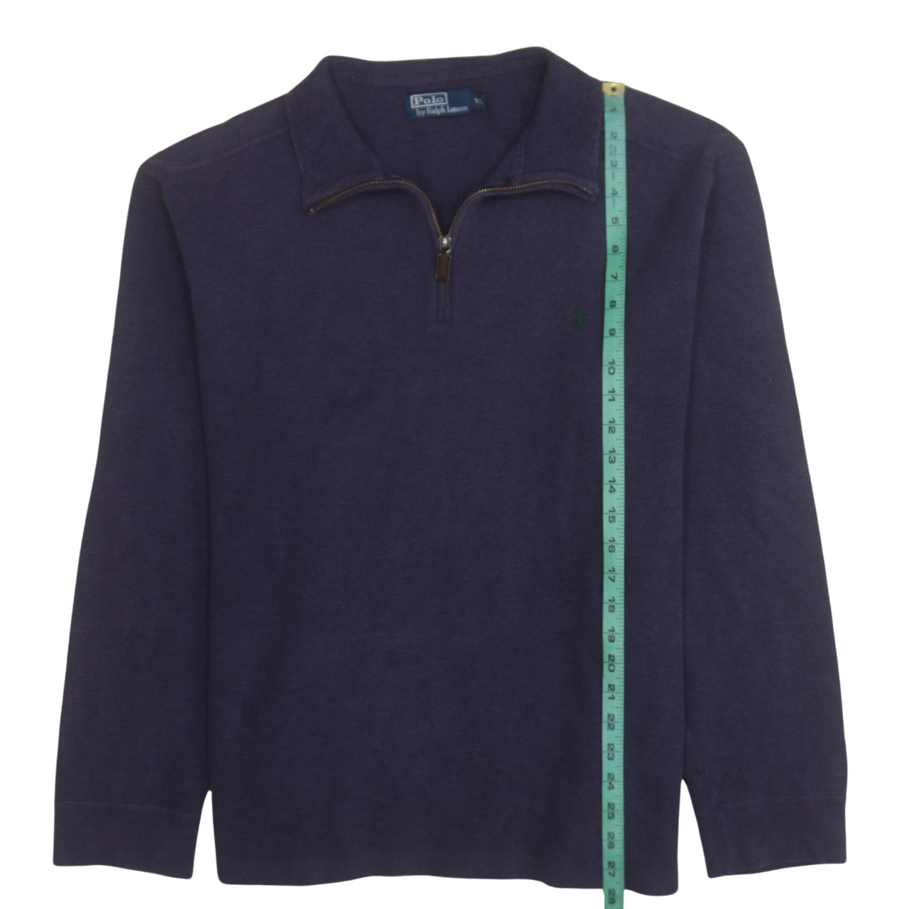 Ralph Lauren Men’s Purple Cotton 1/4 Zip Jumper XL