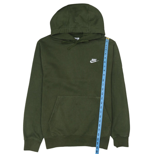 Nike Men's Green Pullover Hoodie Small Regular Fit Fleece Sweatshirt