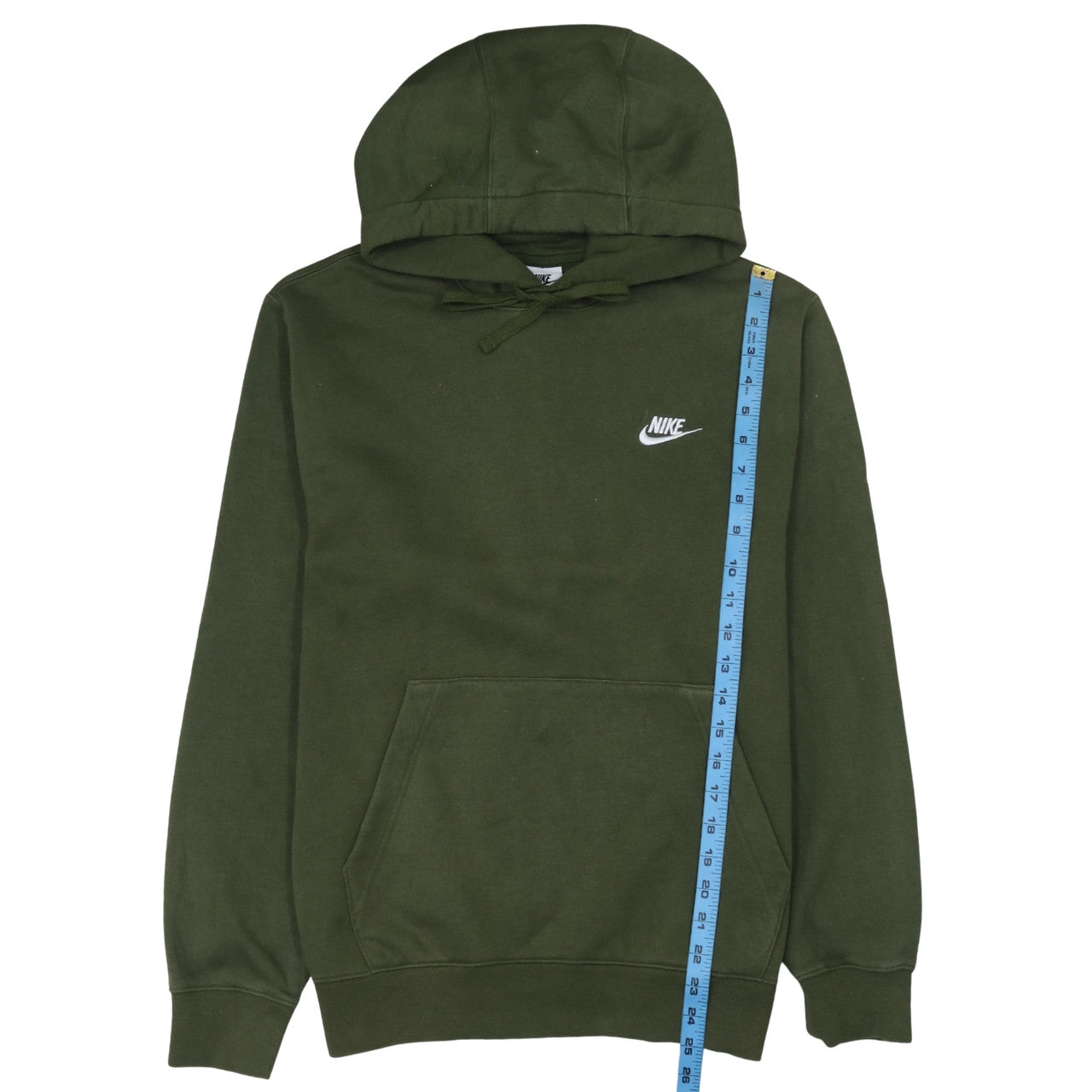 Nike Men's Green Pullover Hoodie Small Regular Fit Fleece Sweatshirt