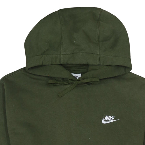 Nike Men's Green Pullover Hoodie Small Regular Fit Fleece Sweatshirt