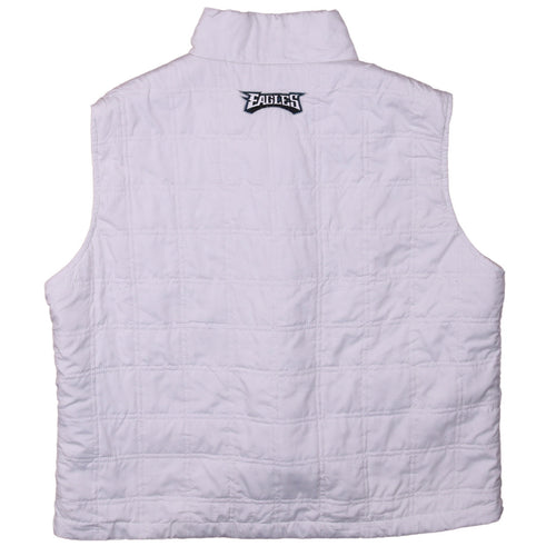 NFL Team Apparel Women’s White Quilted Zip Waistcoat XL