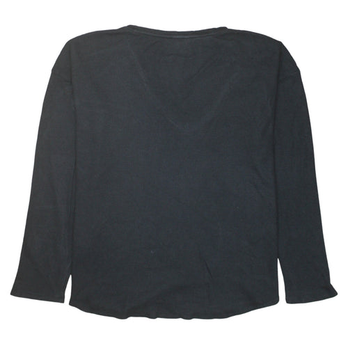 Tommy Hilfiger Men’s Black V-Neck Cotton Knit Jumper XL
