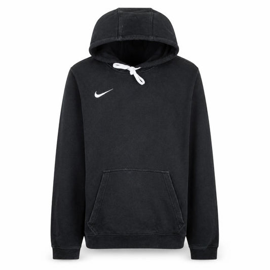 Front view of Nike Men's Black Pullover Hoodie Small Sports Fleece Sweatshirt