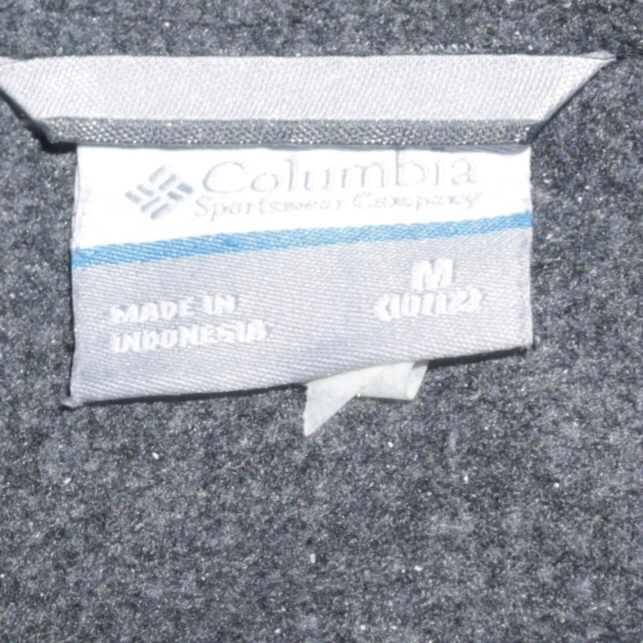 Columbia Boys Blue Grey Fleece Lined Puffer Jacket Size M Full Zip Outdoor