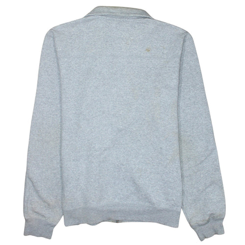 Adidas Men's Grey Full Zip Collared Sweatshirt XL