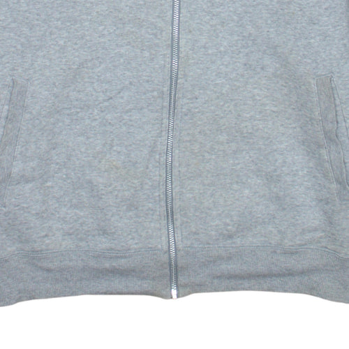Adidas Men's Grey Full Zip Collared Sweatshirt XL