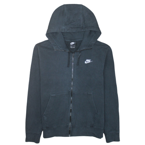 Nike Men's Black Full Zip Hoodie Medium Regular Fit Fleece