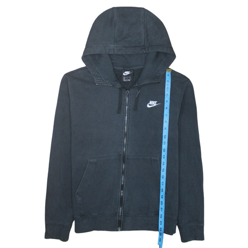 Nike Men's Black Full Zip Hoodie Medium Regular Fit Fleece