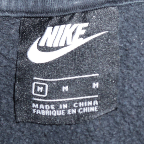 Nike Men's Black Full Zip Hoodie Medium Regular Fit Fleece