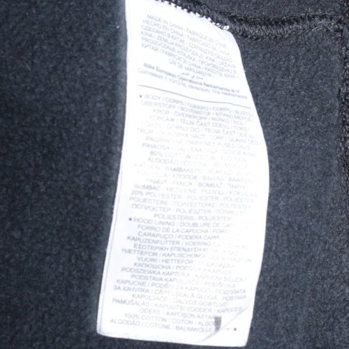 Nike Men's Black Full Zip Hoodie Medium Regular Fit Fleece