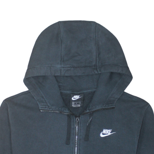 Nike Men's Black Full Zip Hoodie Medium Regular Fit Fleece