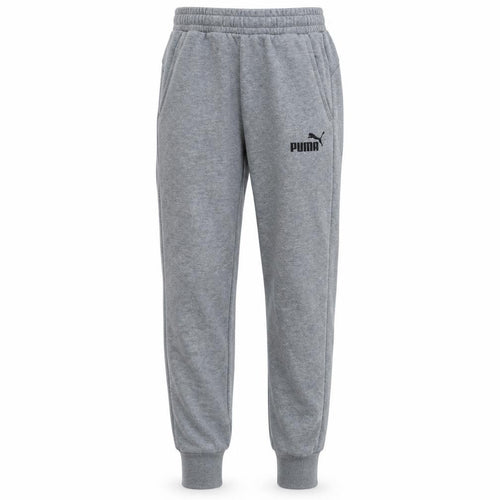 Puma Men's Grey Jogger Sweatpants S Regular Fit Fleece Activewear