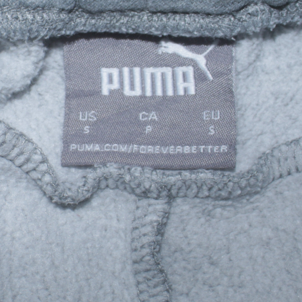 Puma Men's Grey Jogger Sweatpants S Regular Fit Fleece Activewear