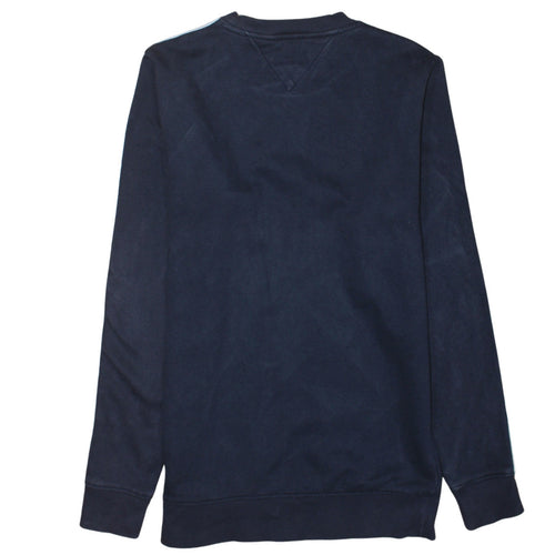 Tommy Jeans Men’s Blue Logo Crew Neck Pullover Sweatshirt Size M