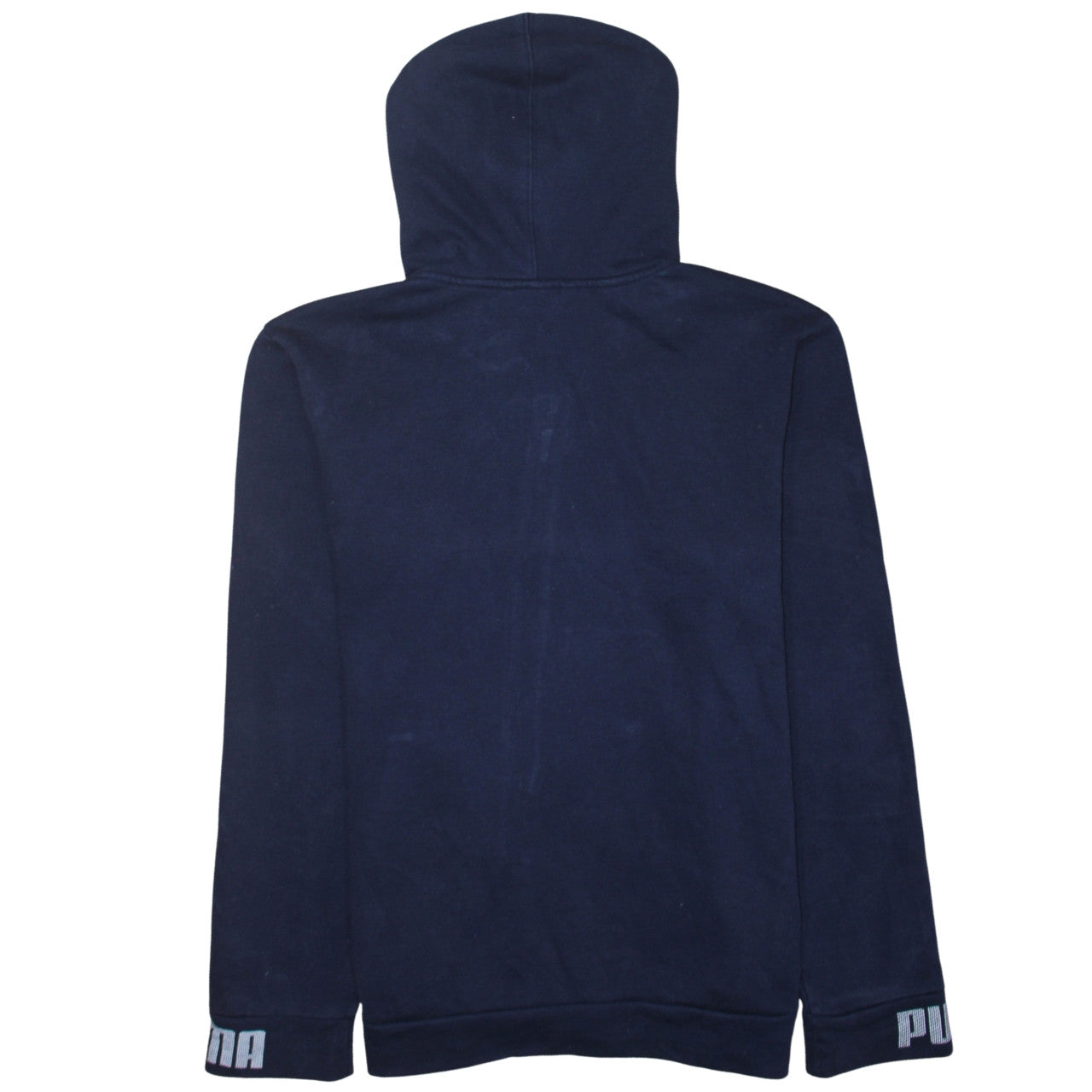 Puma Men's Blue Full Zip Hoodie M Logo Sportswear