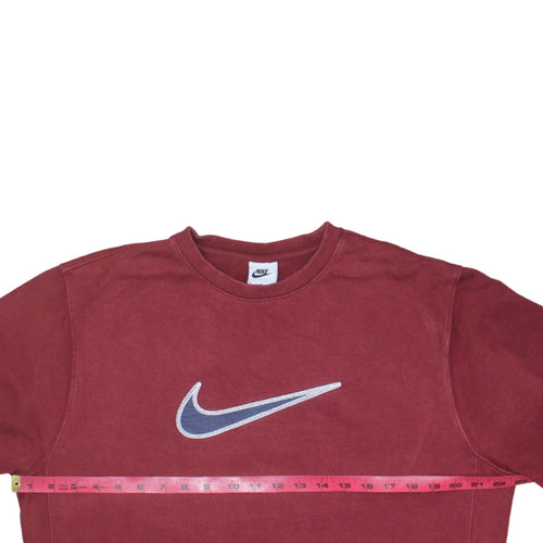Nike Men's Red Crew Neck Pullover Sweatshirt Size M