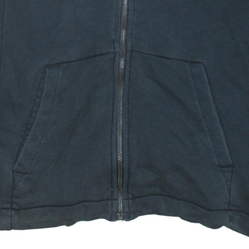 Nike Men's Black Full Zip Hoodie L Fleece Sweatshirt