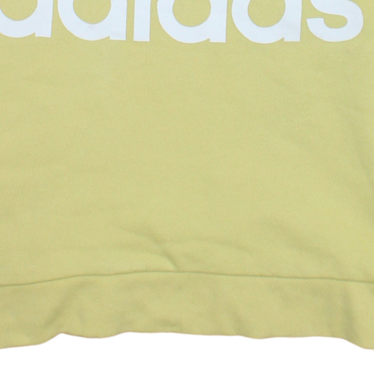 Adidas Women Yellow Crew Neck Long Sleeve Pullover Sweatshirt UK 8