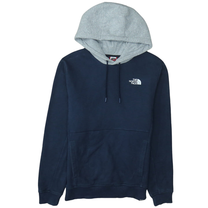 The North Face Men's Blue Pullover Hoodie Size M Fleece Logo
