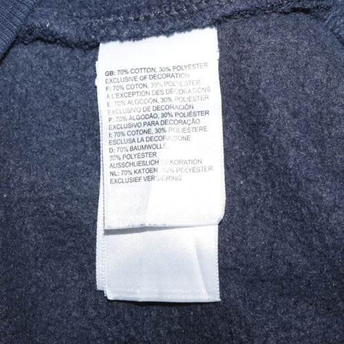 The North Face Men's Blue Pullover Hoodie Size M Fleece Logo